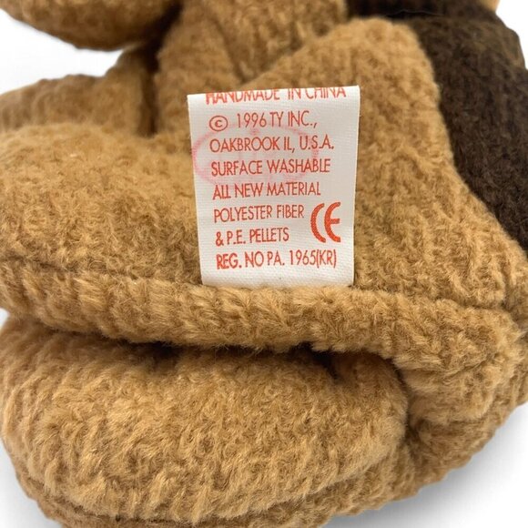 TY Beanie Babies "Tuffy" The Terrier 8" Plush Toy Collectible 1996 NWT - Picture 4 of 6